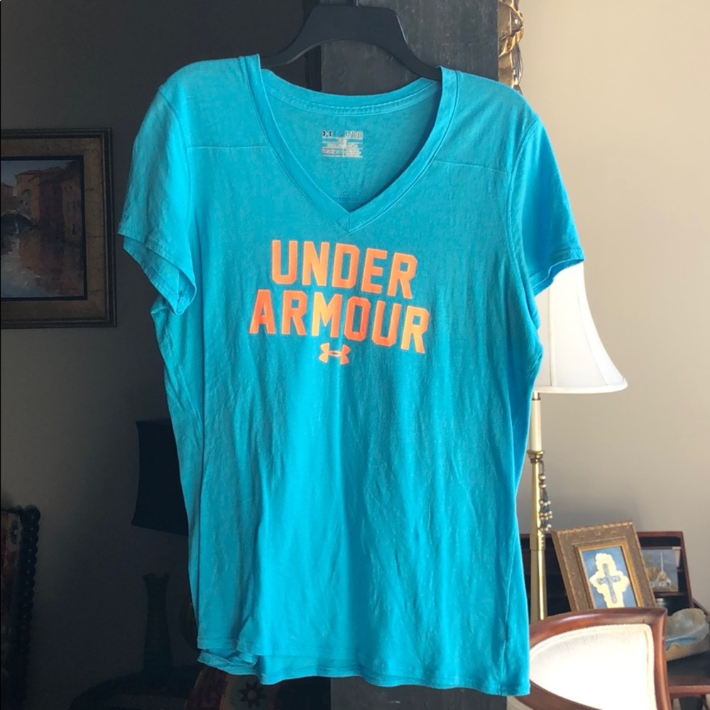 Under Armour logo fitted tee